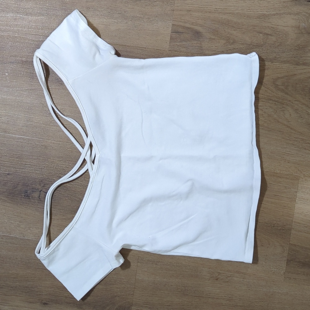 Express White Crop Top
